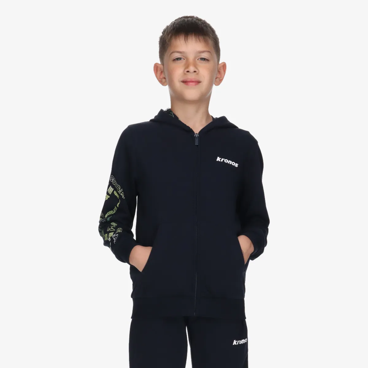 KRONOS Dukserica KRONOS BOYS FULL ZIP HOODY 