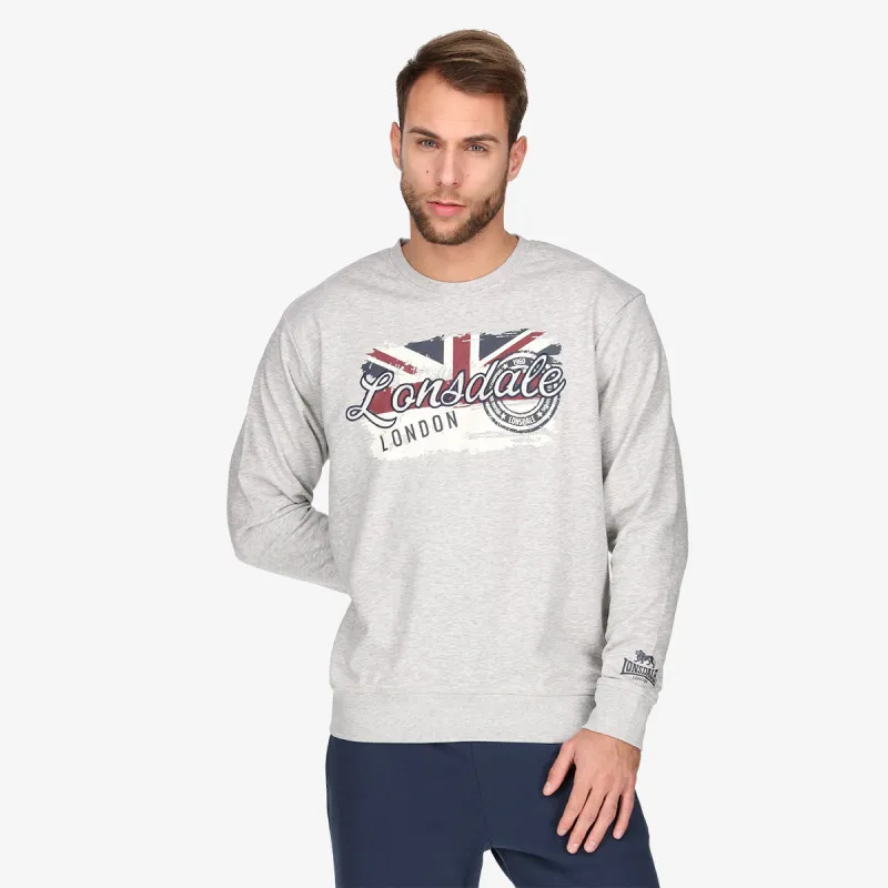 LONSDALE Dukserica LONSDALE RETRO FLAG SWEAT 