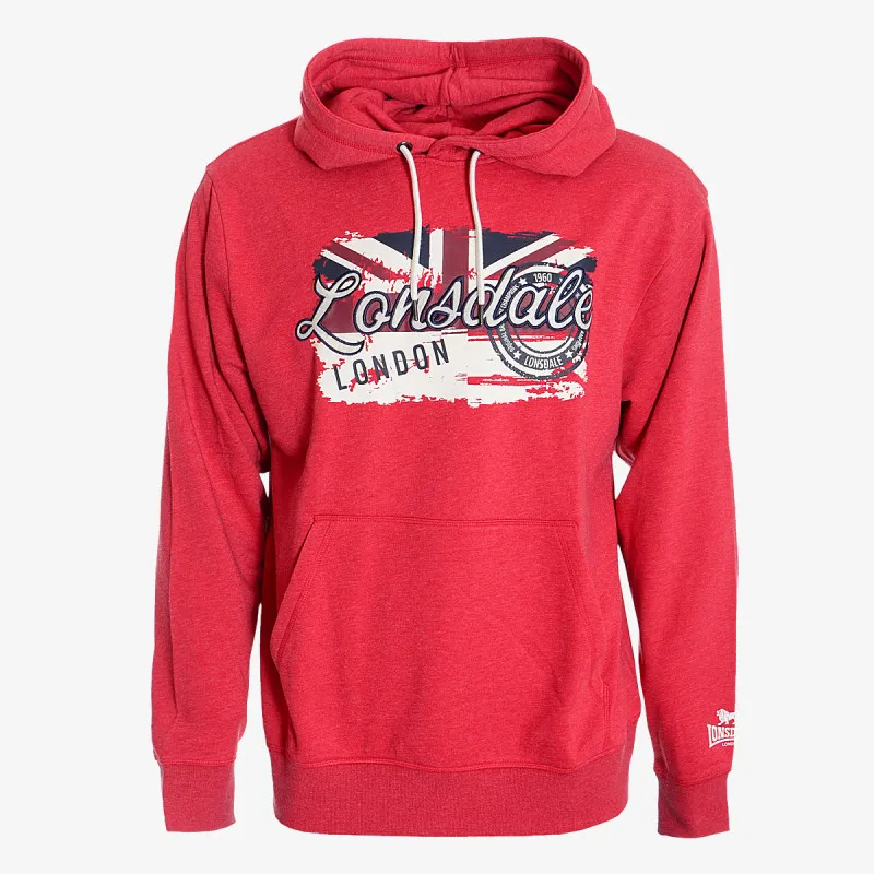 LONSDALE Dukserica LONSDALE RETRO FLAG HOODY