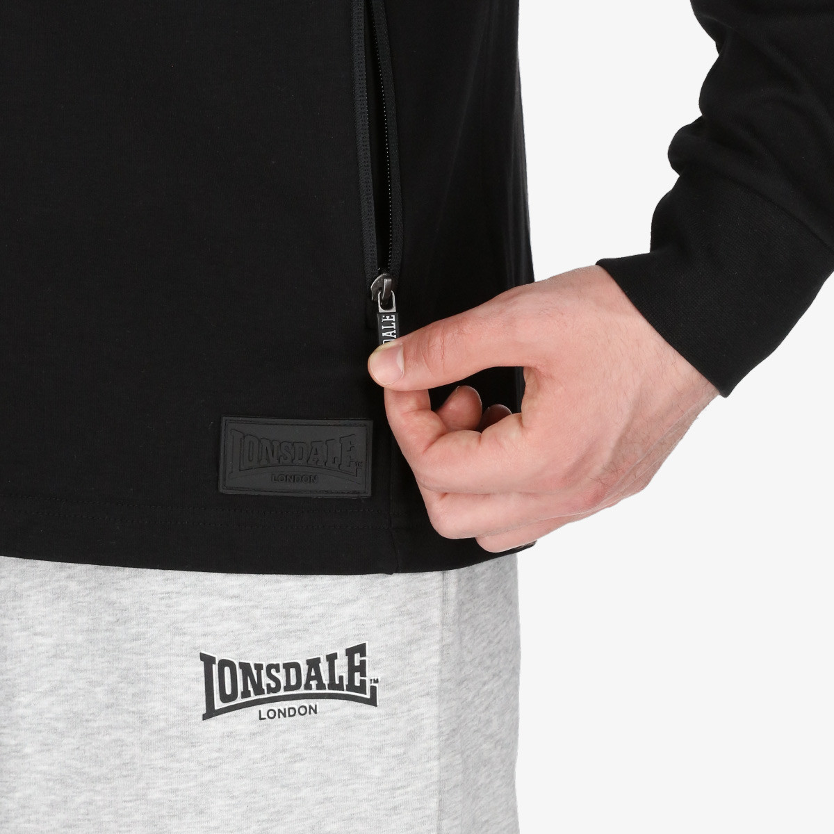 LONSDALE Dukserica Black Lion III