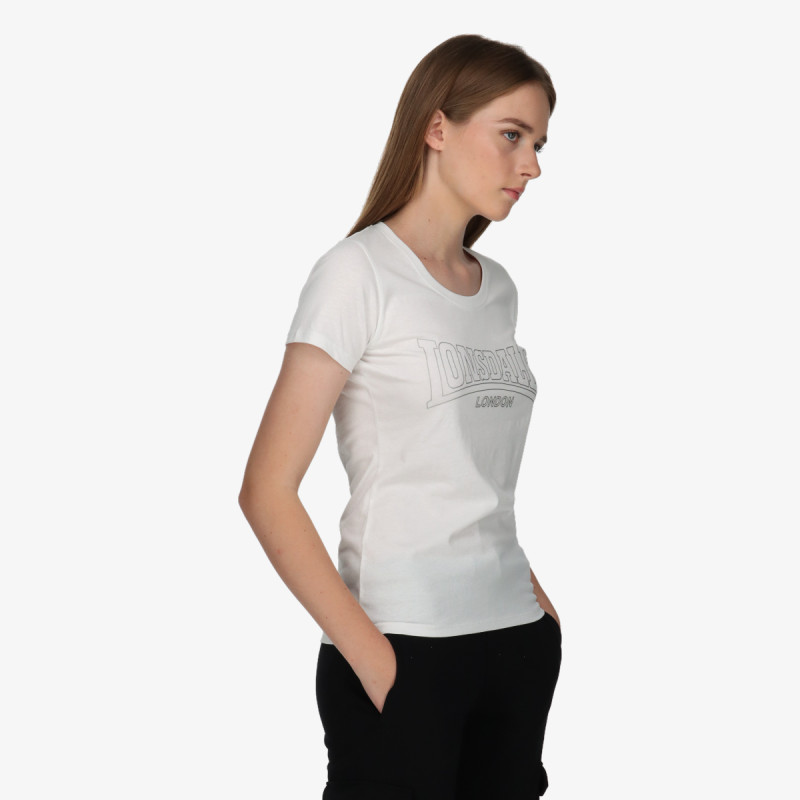 LONSDALE Majica Flock Slim FW22 WMNS T-Shirt
