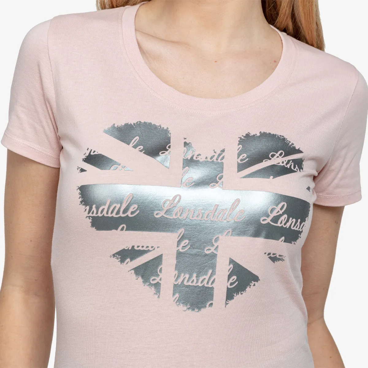 LONSDALE Majica Flag Logo Heart 