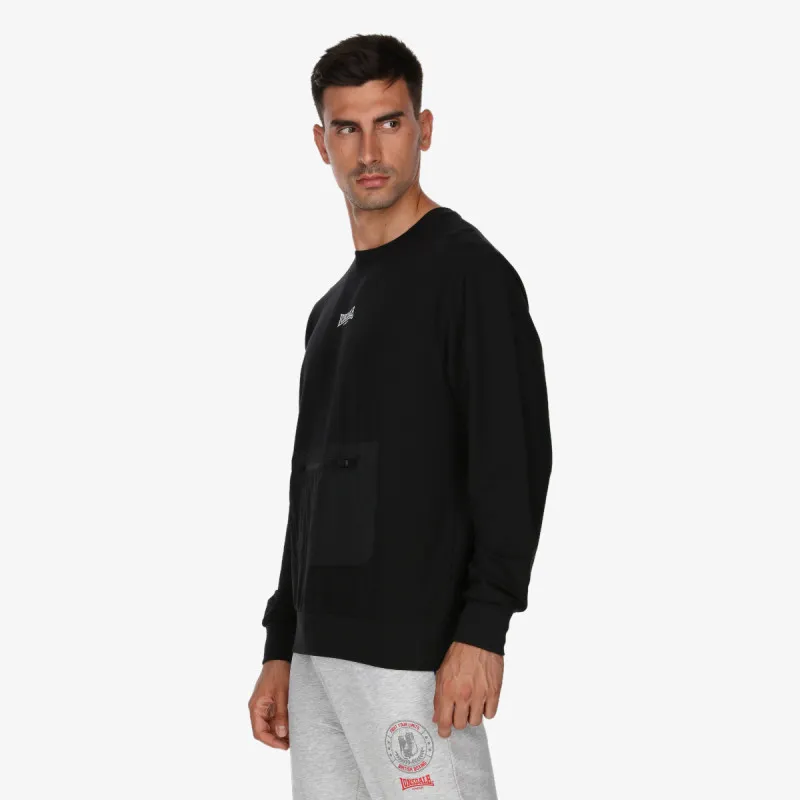 LONSDALE Dukserica Black 