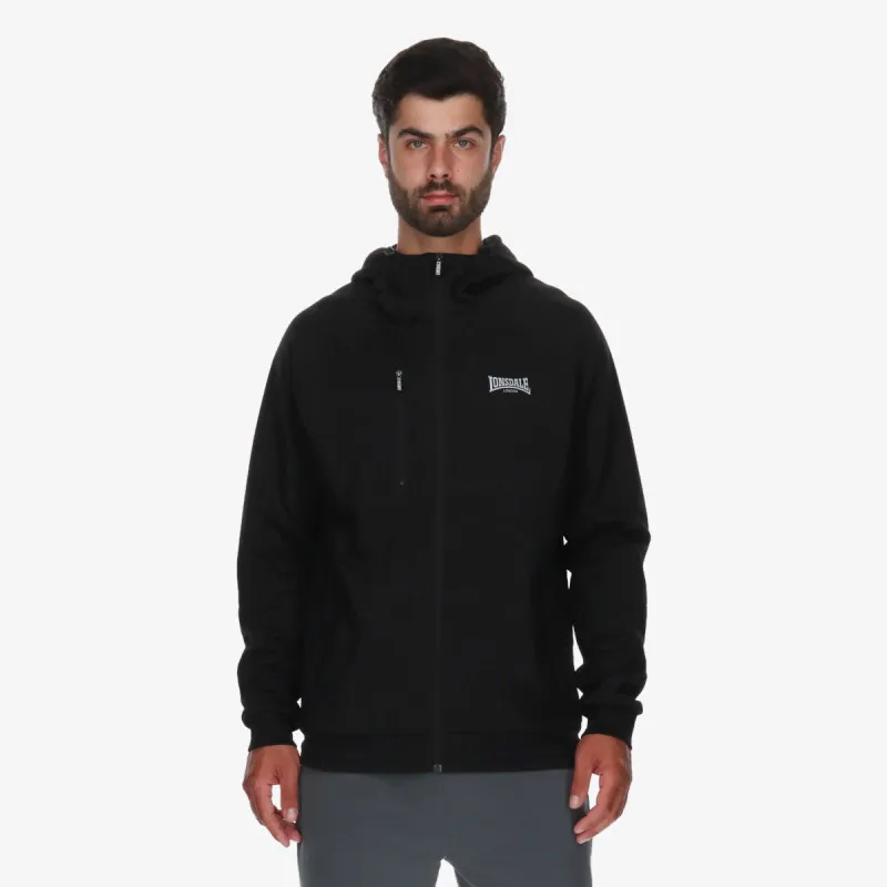 LONSDALE Dukserica Black Full Zip Hoody II 