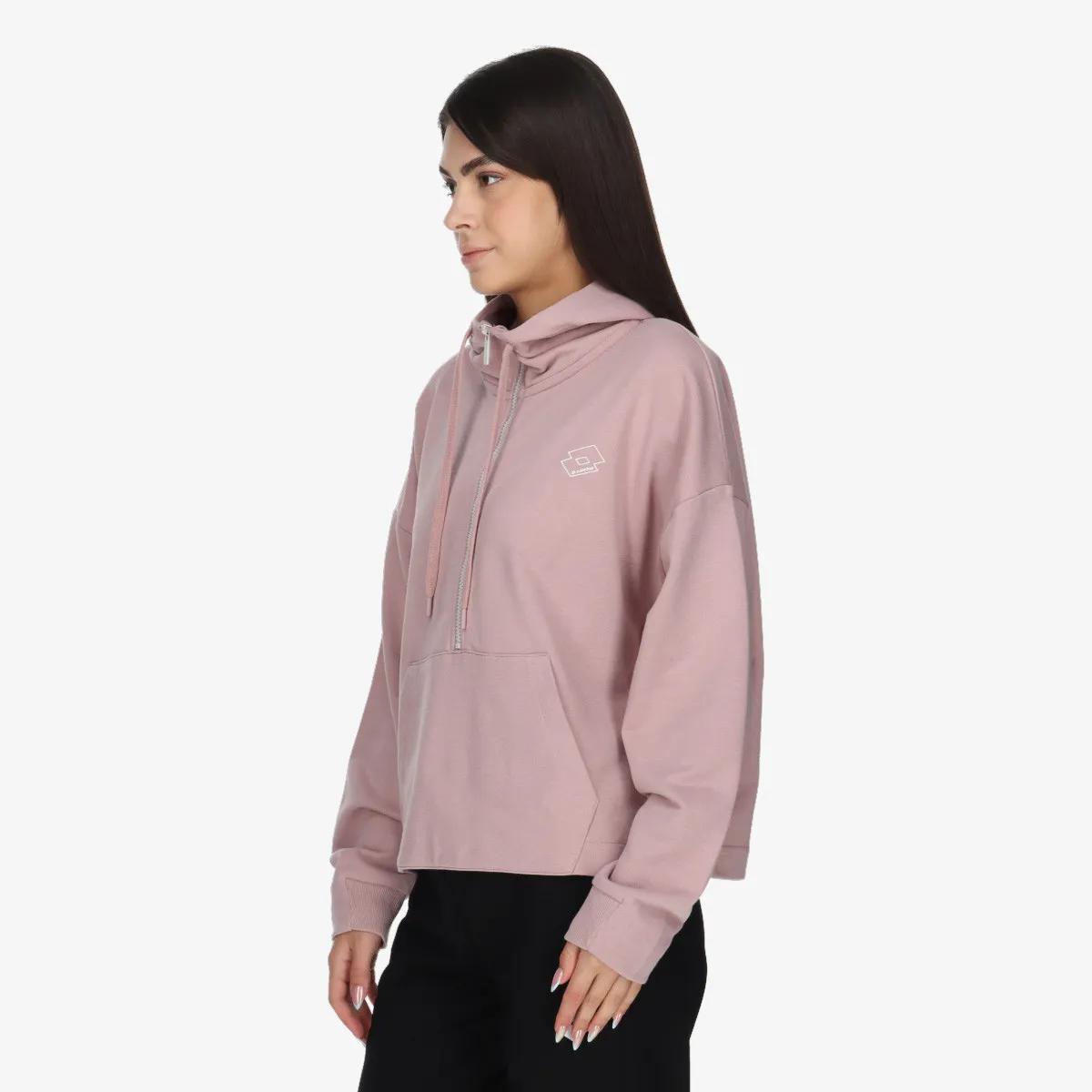 LOTTO Dukserica GOLDEN LOGO HALF ZIP HOODY