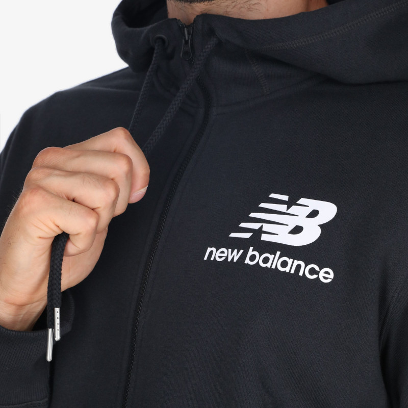 NEW BALANCE Dukserica ESSENTIALS STACKED FULL ZIP HOODIE