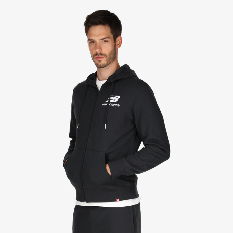 NEW BALANCE Dukserica ESSENTIALS STACKED FULL ZIP HOODIE