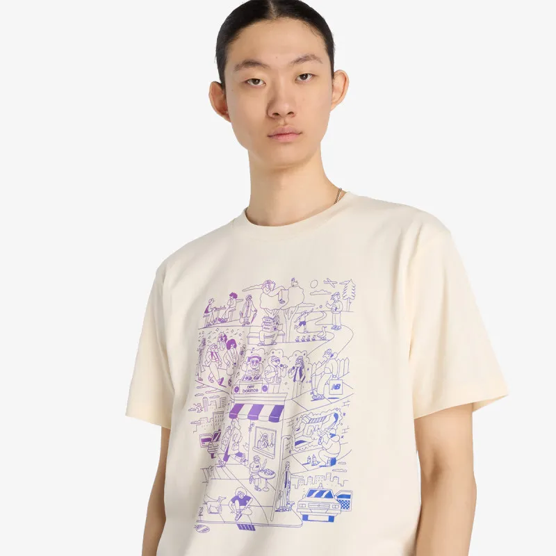 NEW BALANCE Majica Athletics Culture Mural T-Shirt 