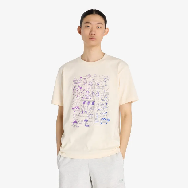 NEW BALANCE Majica Athletics Culture Mural T-Shirt 