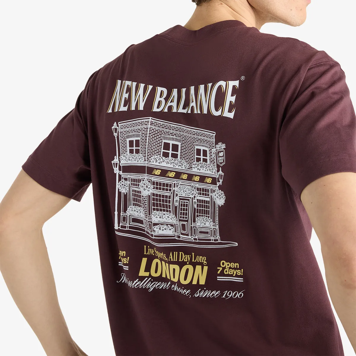 NEW BALANCE Majica Grab a Bite London T-Shirt 
