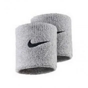 JR NIKE Znojnica NIKE SWOOSH WRISTBANDS GREY HEATHER/BLAC 
