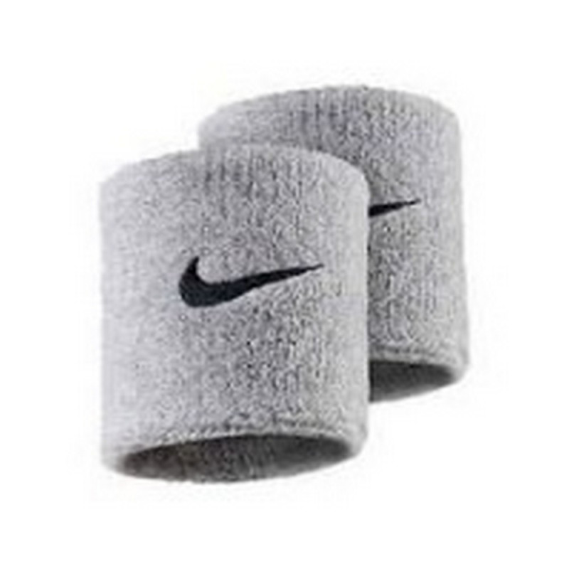 NIKE Znojnica NIKE SWOOSH WRISTBANDS GREY HEATHER/BLAC 