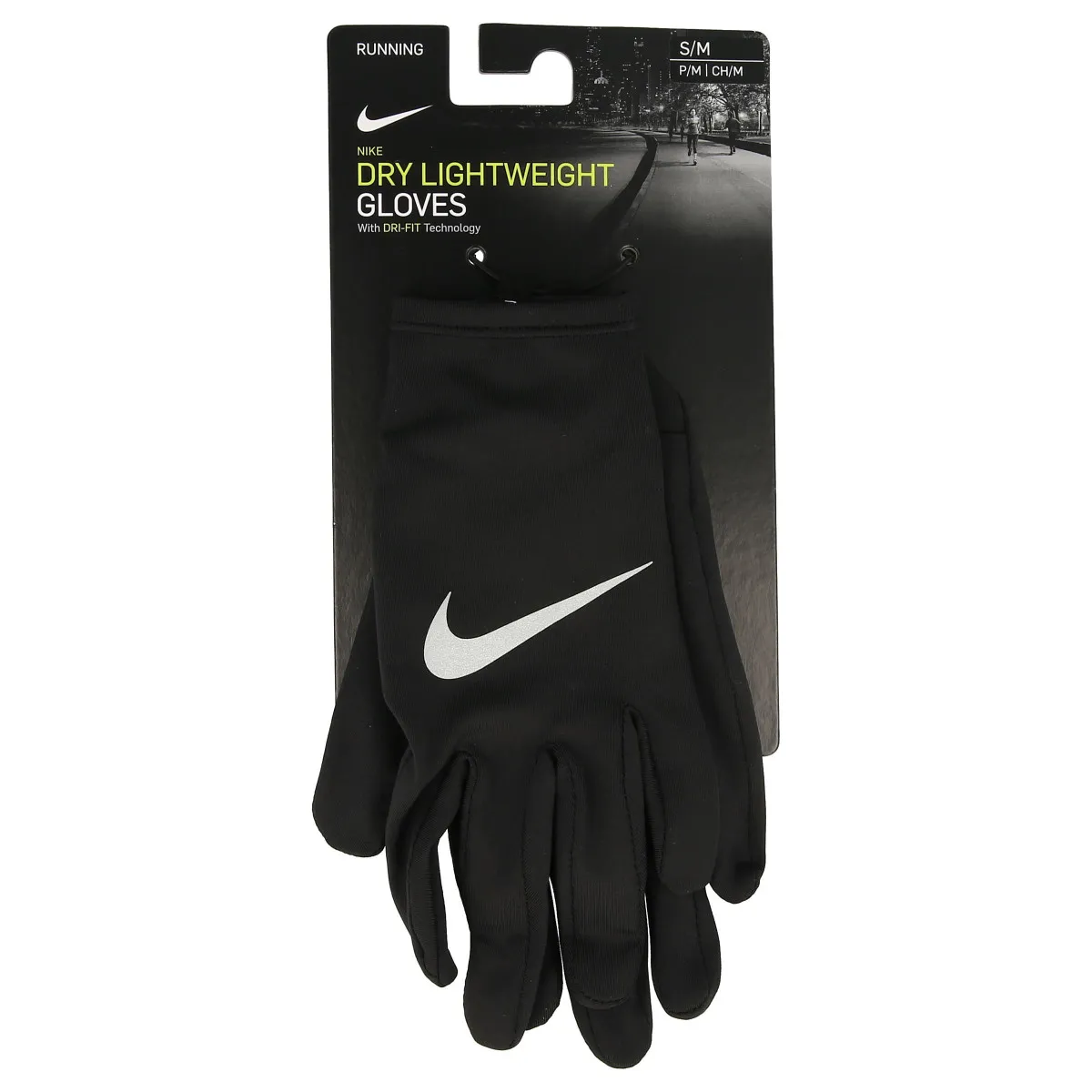 NIKE Rukavice NIKE MILER RUNNING GLOVE S/M BLACK/SILVE