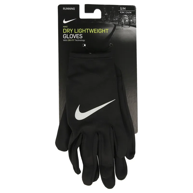 NIKE Rukavice NIKE MILER RUNNING GLOVE S/M BLACK/SILVE 