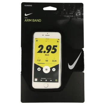 NIKE TORBICA ZA MOBILNI NIKE LEAN ARM BAND BLACK/BLACK/SILVER 