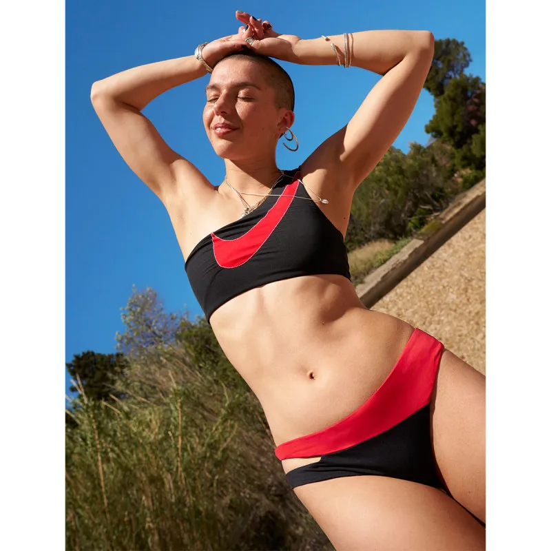 NIKE KUPAĆI KOSTIM GORNJI DEO Asymmetrical Bikini Top 