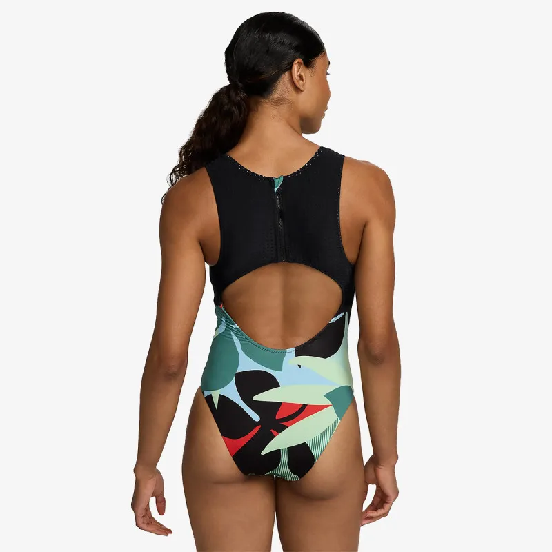 NIKE Kupaći kostim 1-delni Nike Jungle Floral