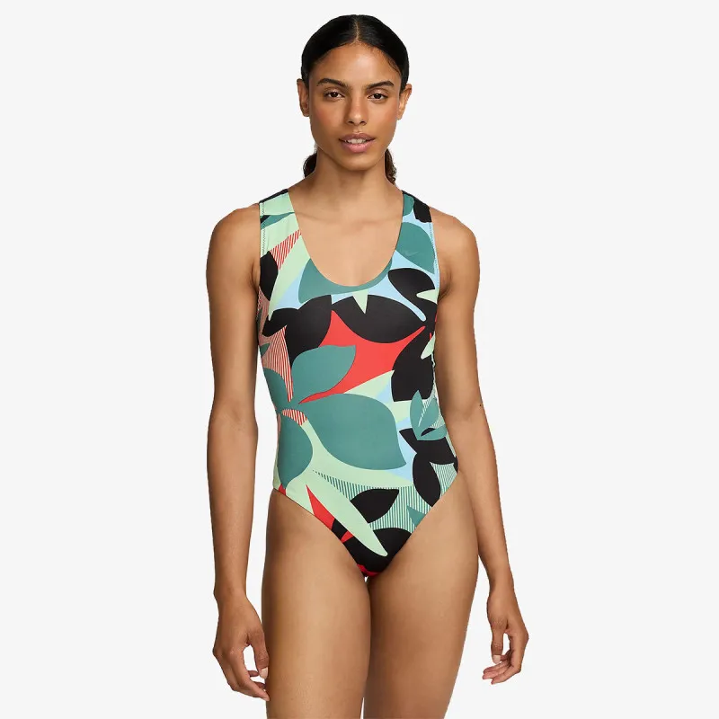 NIKE Kupaći kostim 1-delni Nike Jungle Floral