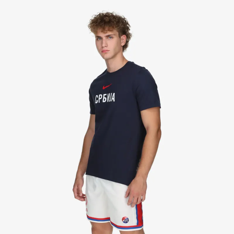 NIKE Majica S M NK TM SS COTTON TEE-OBSIDIAN