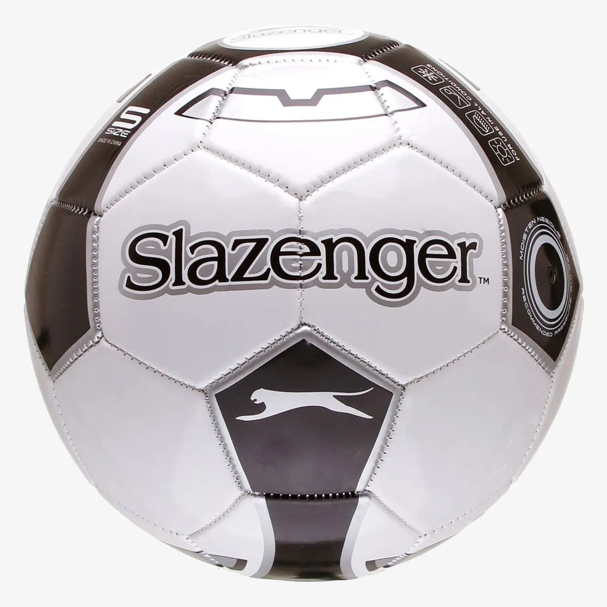 Lopta SLAZ FOOTBALL SIZE 5 WHITE/GREEN