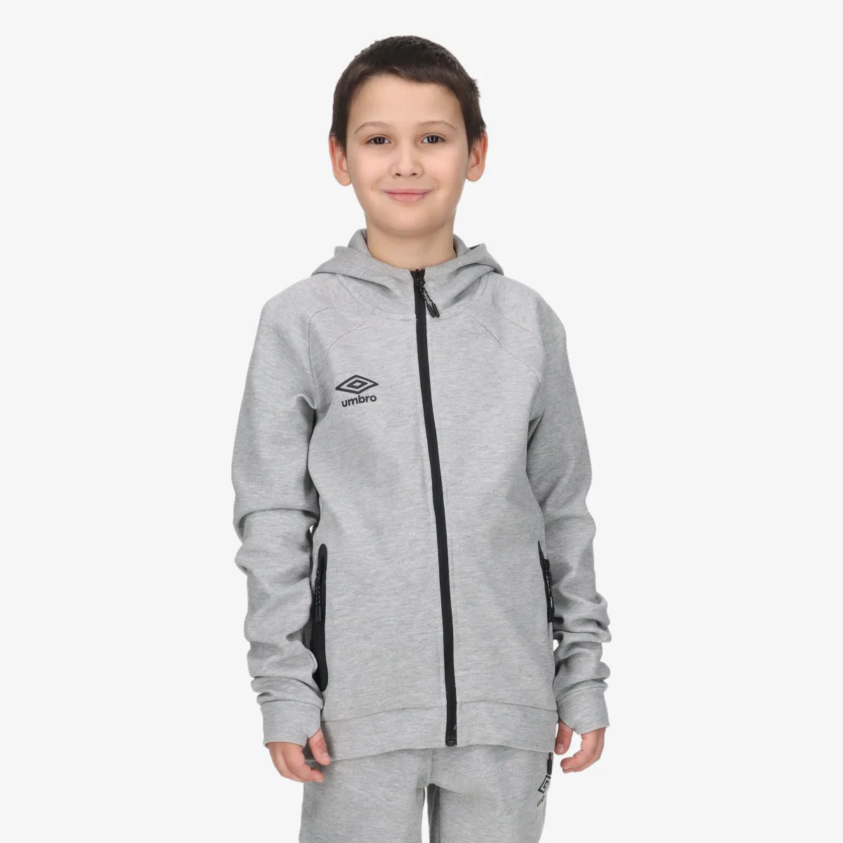 UMBRO Dukserica LOGO FULL ZIP HOODIE JNR 