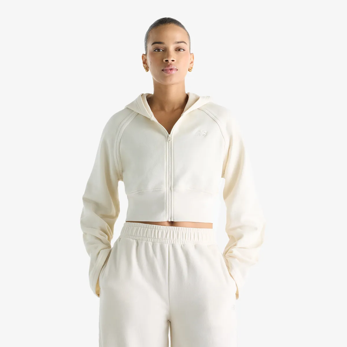 NEW BALANCE Dukserica Brushed Coastal Fleece Full Zip 