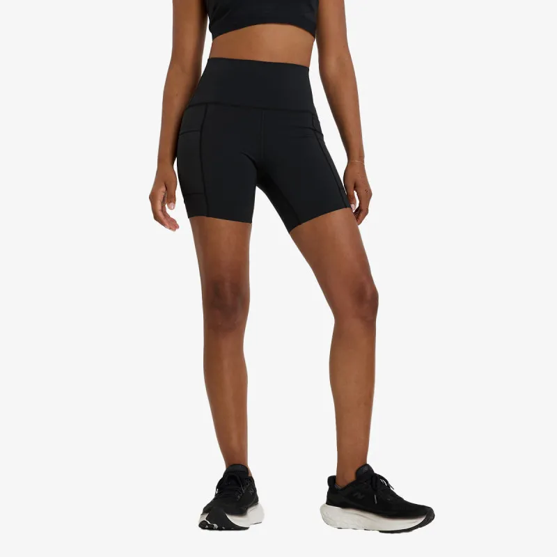 NEW BALANCE Šorc NB Sleek Pocket High Rise Short 6