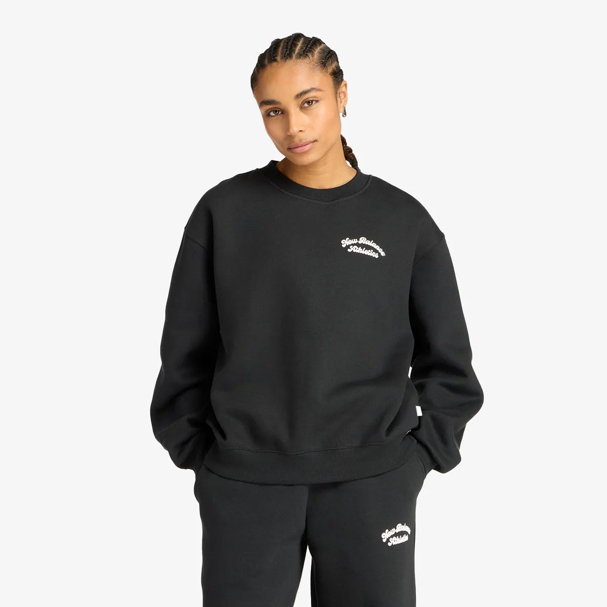 NEW BALANCE Dukserica Linear Heritage Fleece Crew