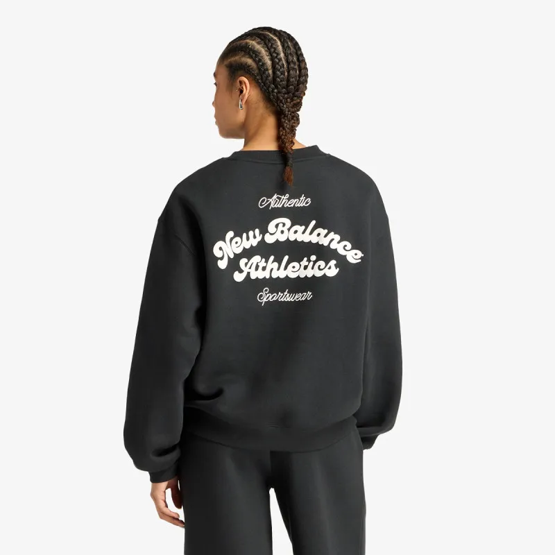 NEW BALANCE Dukserica Linear Heritage Fleece Crew