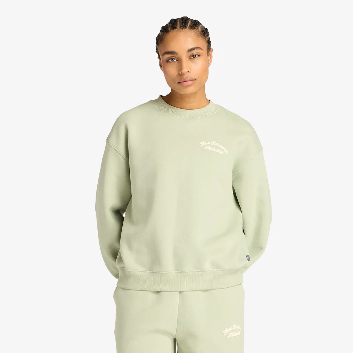 NEW BALANCE Dukserica Linear Heritage Fleece Crew