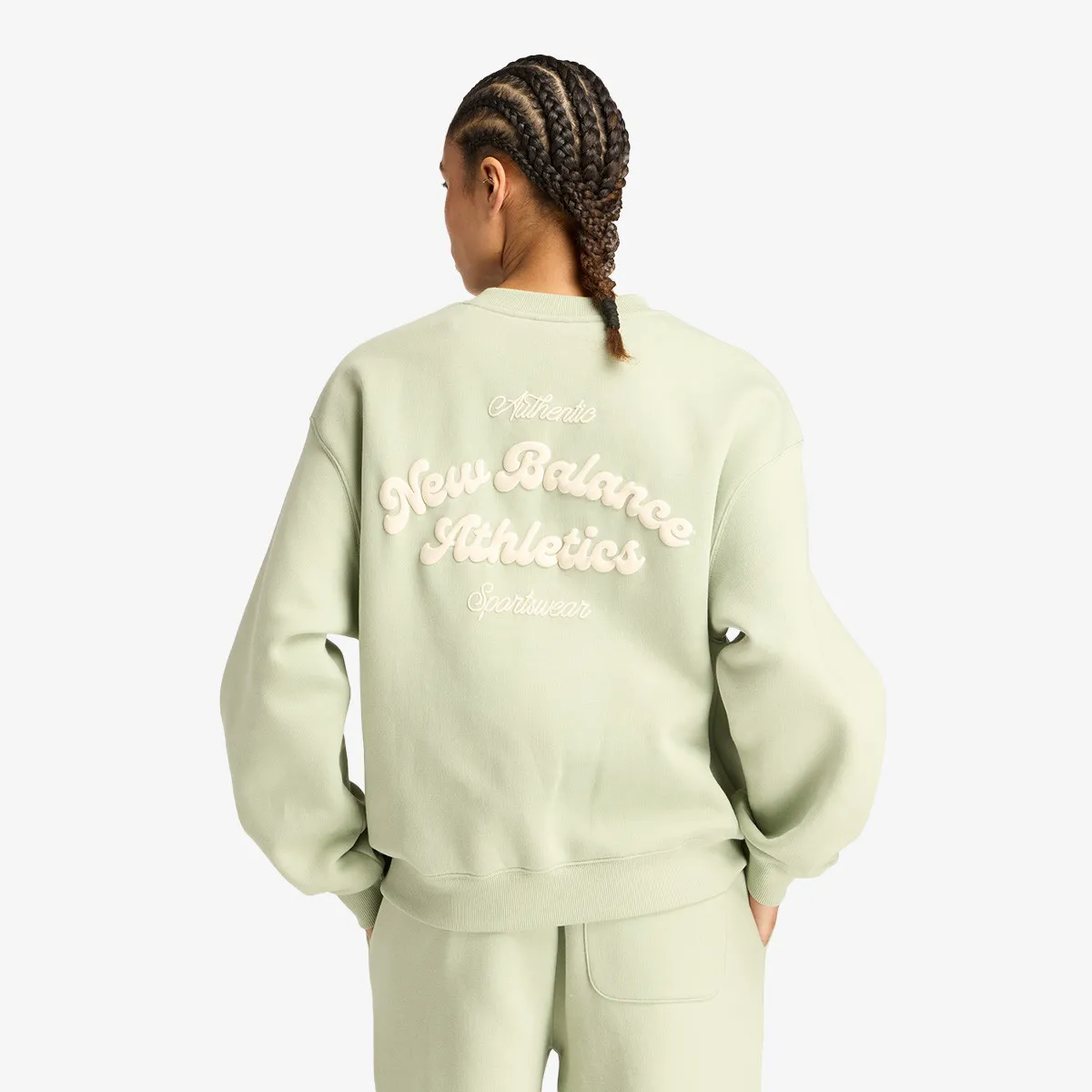 NEW BALANCE Dukserica Linear Heritage Fleece Crew