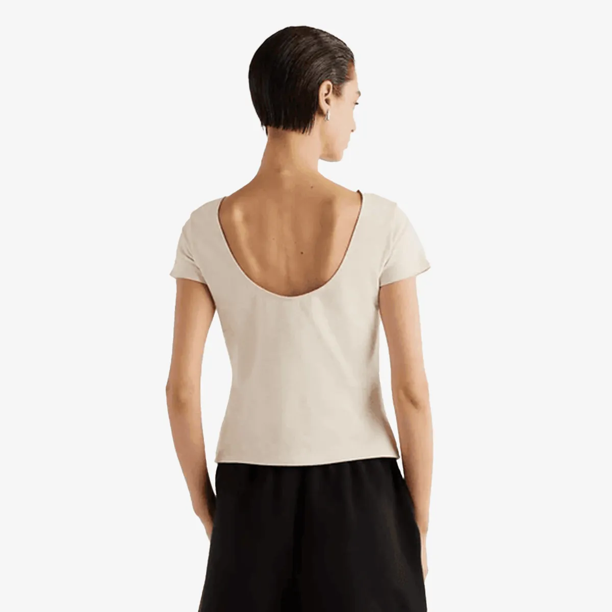 NEW BALANCE Majica Open-Back Fitted T-Shirt 